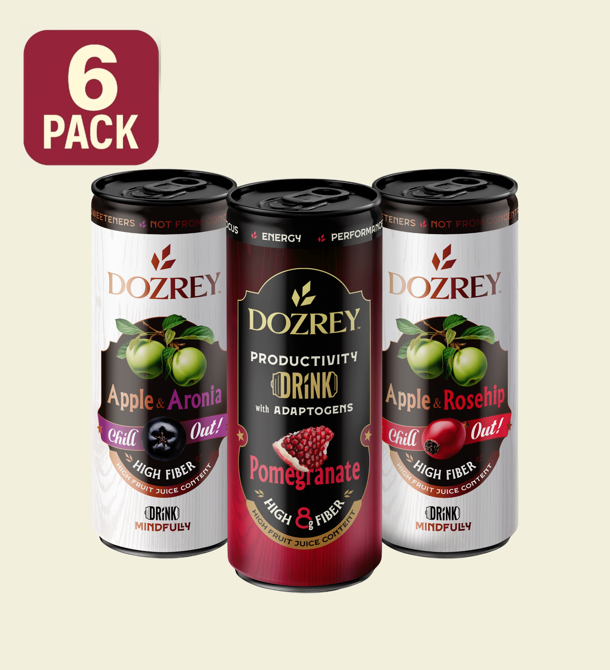 DOZREY Mix - 6 ks (330ml)